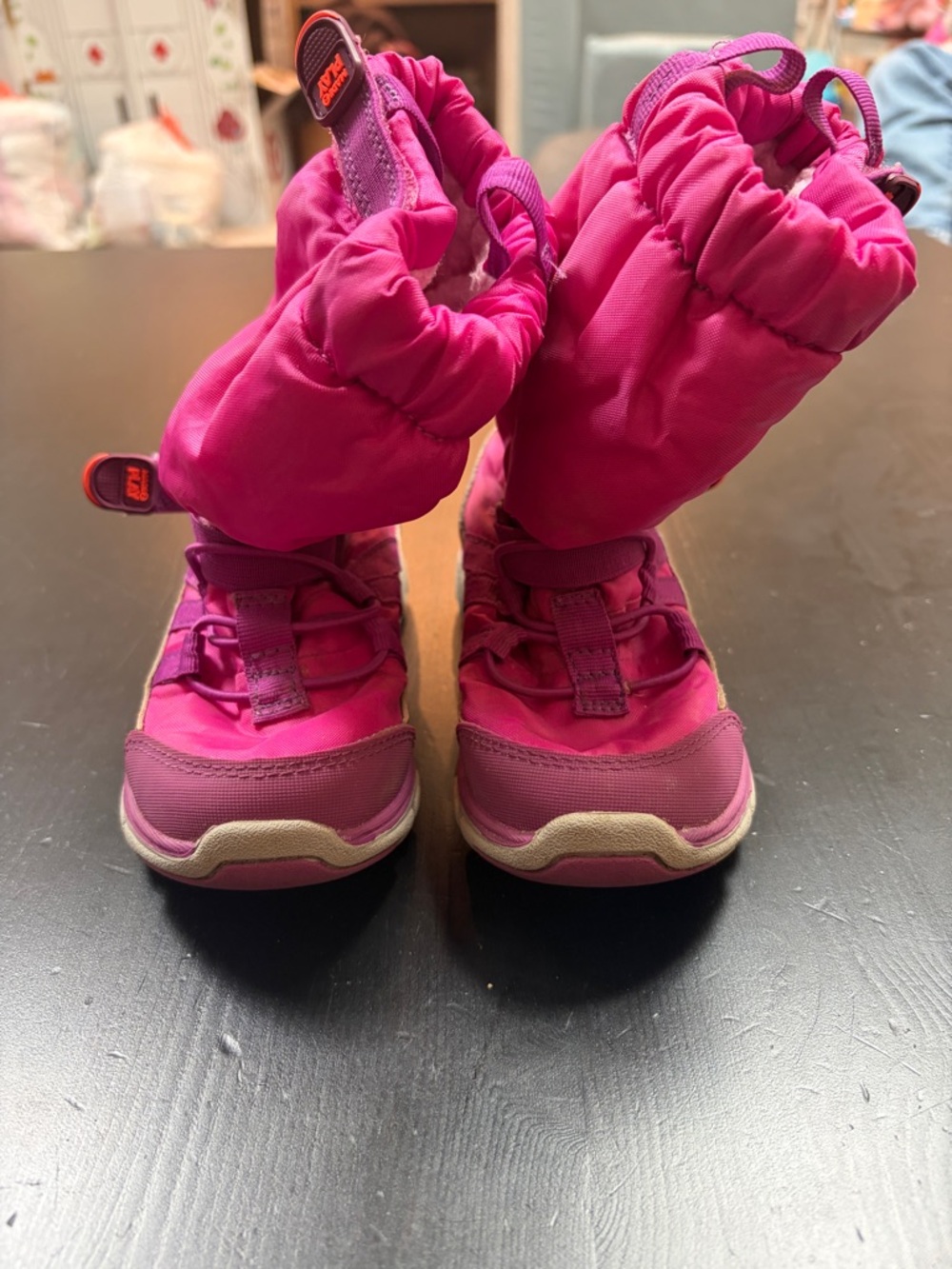 Stride Rite Bright Pink Kids Snow Boots